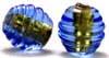 Oval Gold foil beads - click here for large view